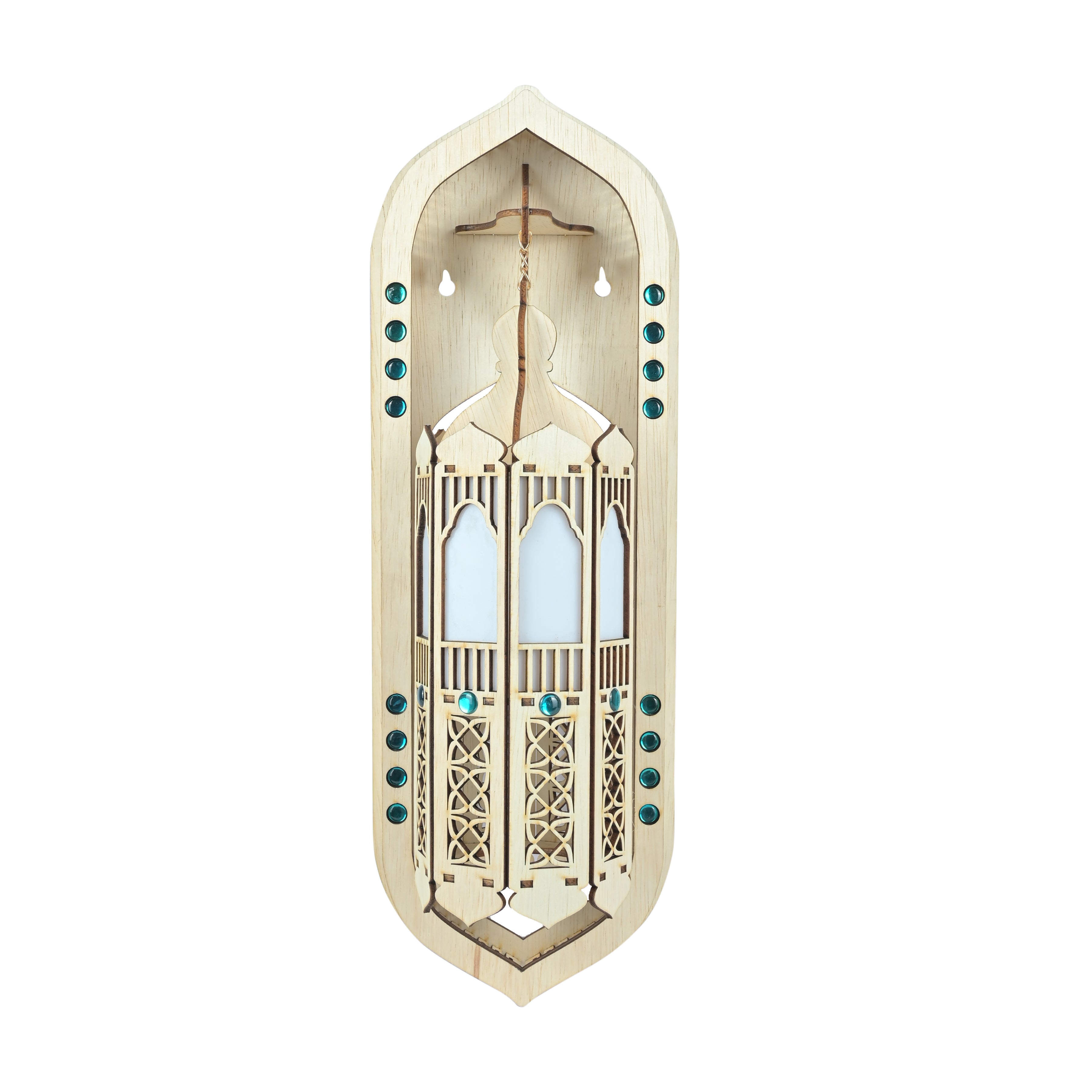 Wooden Wall hanging Light weight Chandelier (50cm x 15cm)