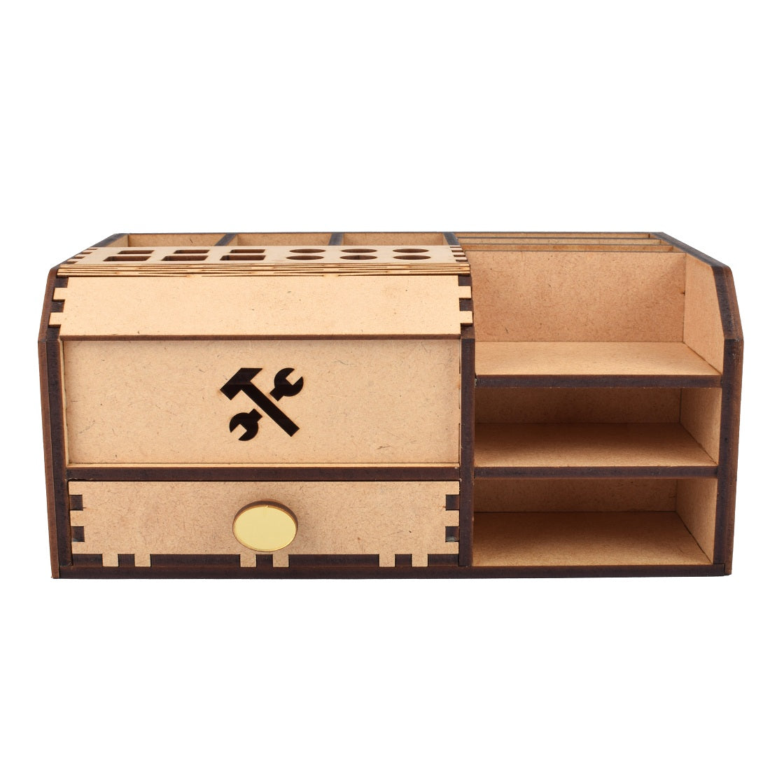 Wooden Small Tools Box For Kept Your Tools ( 10 Cm x 23 Cm x 14 Cm )