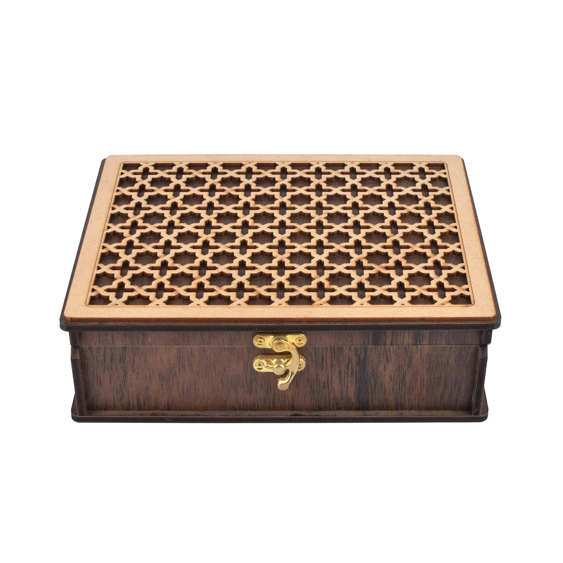 Wooden Beautiful Designer Multipurpose box ( 7 Cm x 22 Cm x 17 Cm )