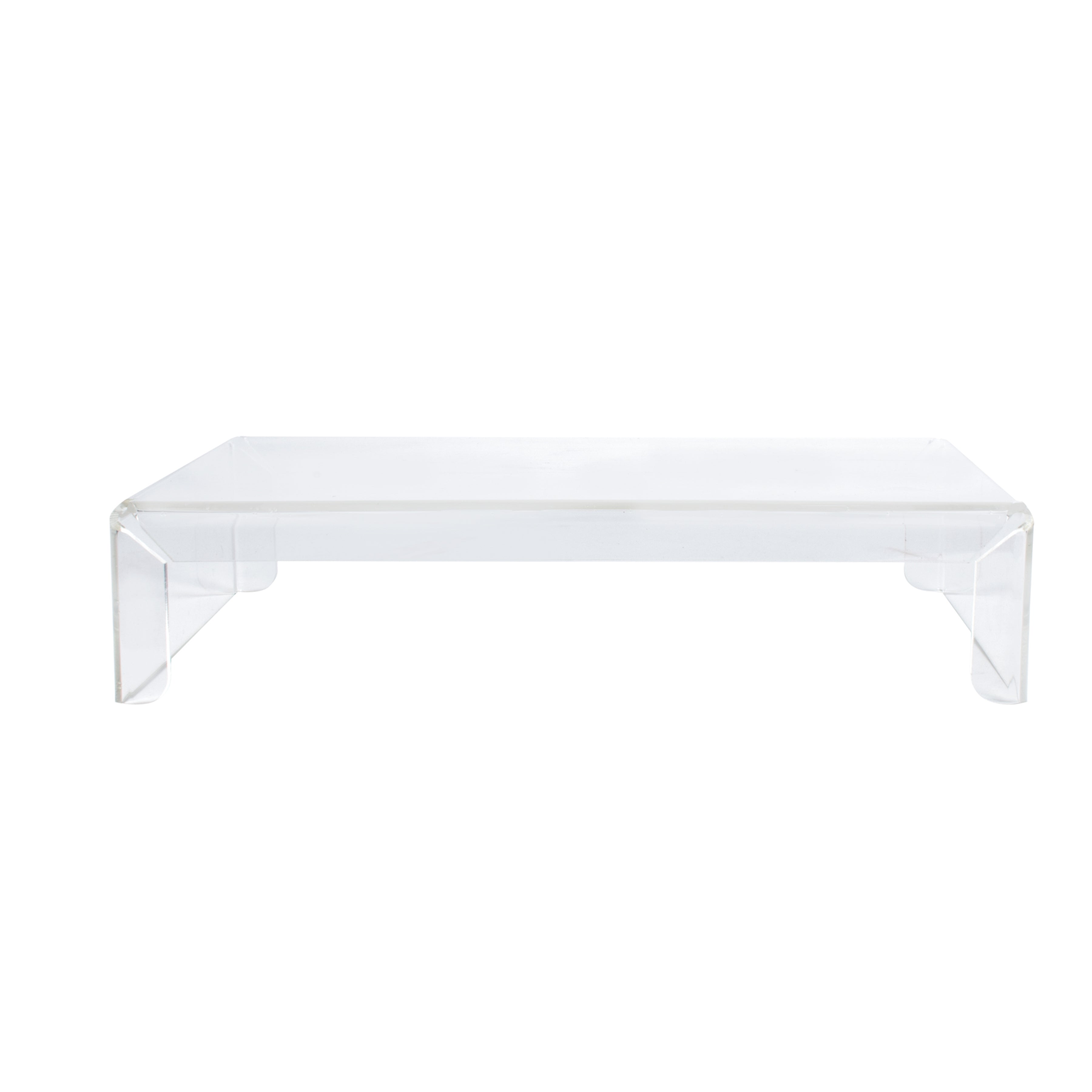 Clear Acrylic Transparent Monitor Stand (7.5cm x 33cm x 20cm)