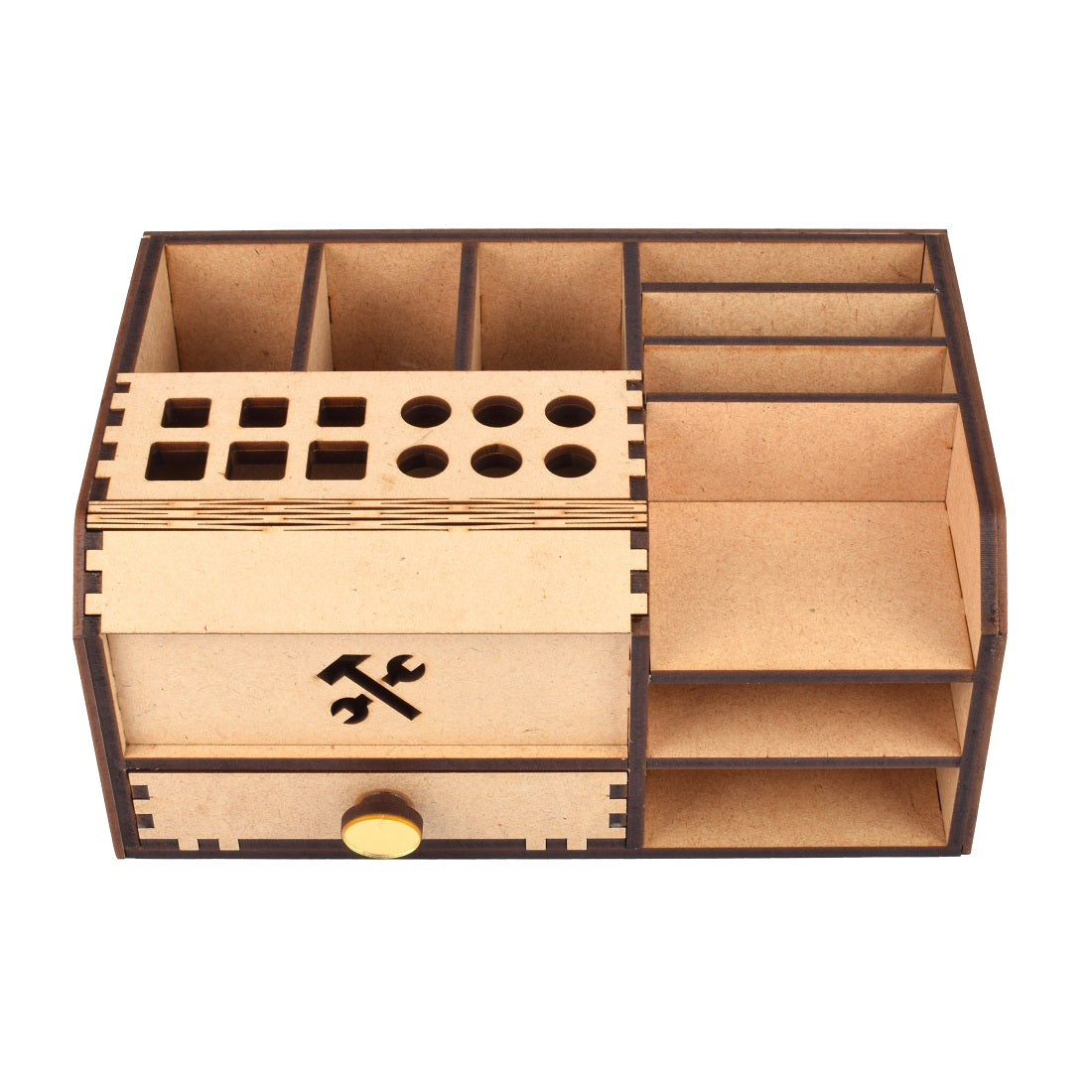 Wooden Small Tools Box For Kept Your Tools ( 10 Cm x 23 Cm x 14 Cm )