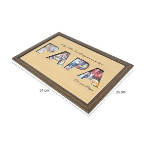 Wooden Engraving Photo ( Custmise Photo Frame ) 35cm x 51cm