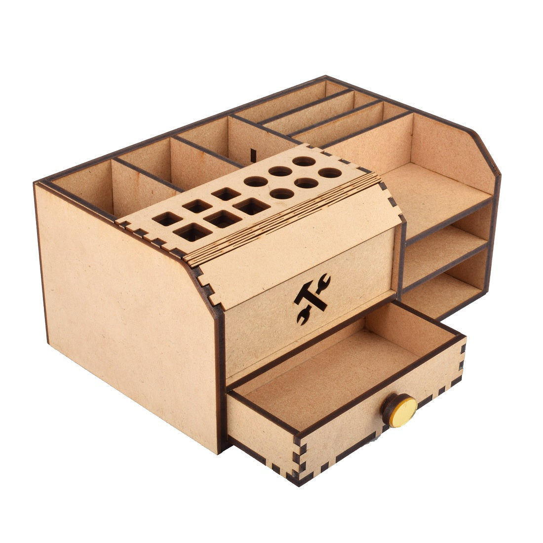 Wooden Small Tools Box For Kept Your Tools ( 10 Cm x 23 Cm x 14 Cm )