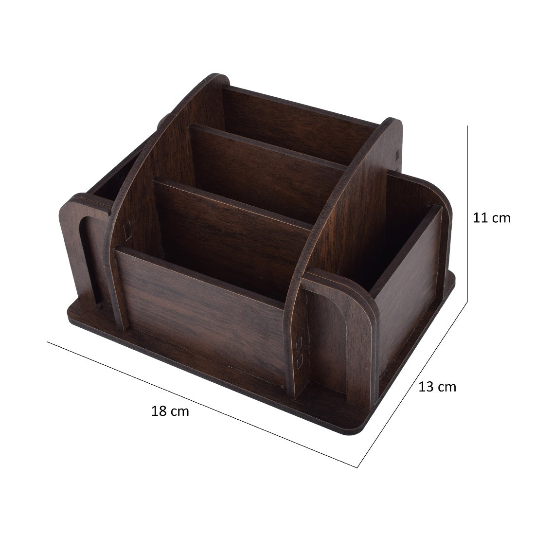 Wooden brown Color Multiuse Desk Organizers Pen stand and Card Holder