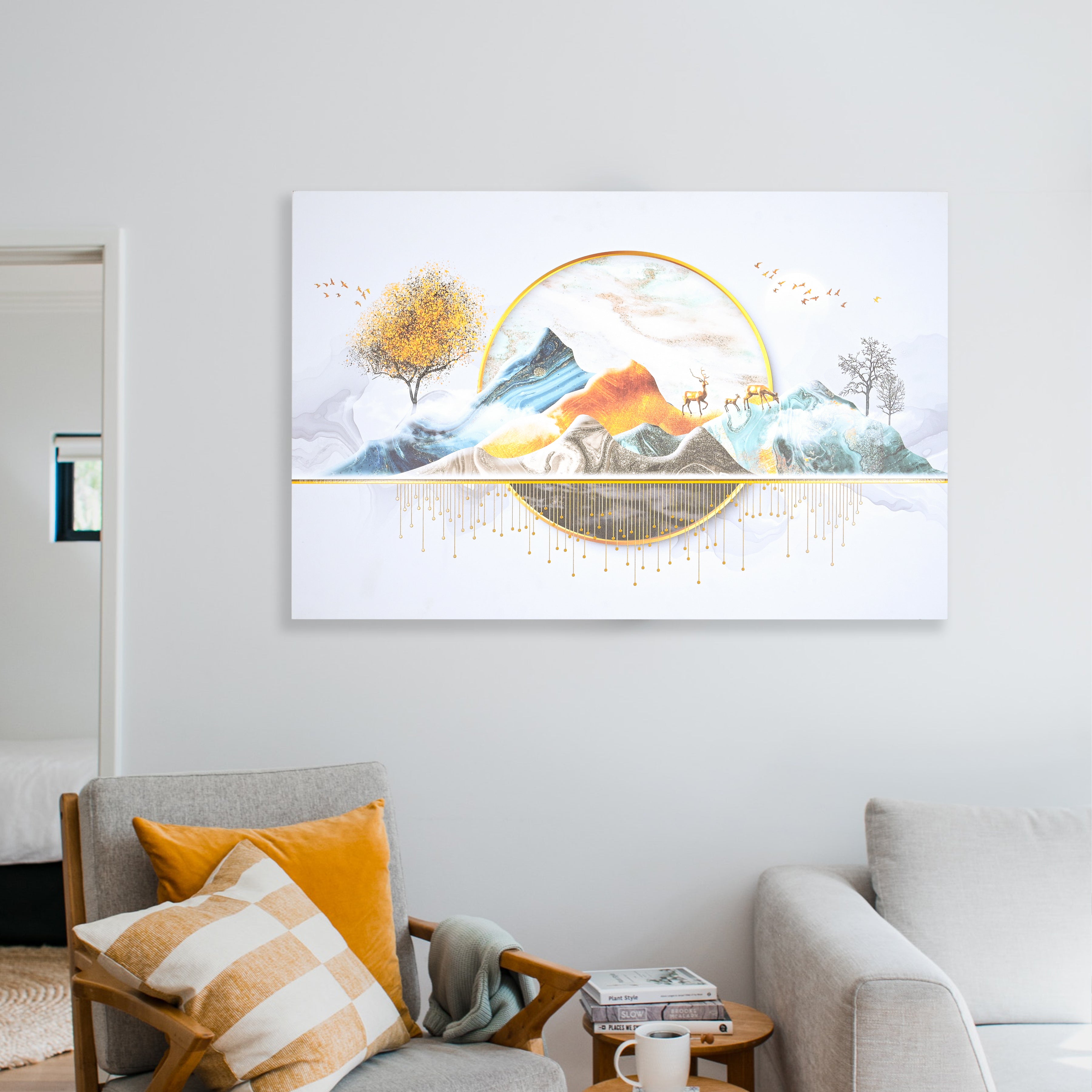 Wall Painting Art Modern Abstract Landscape Canvas Painting Wall Art Posters