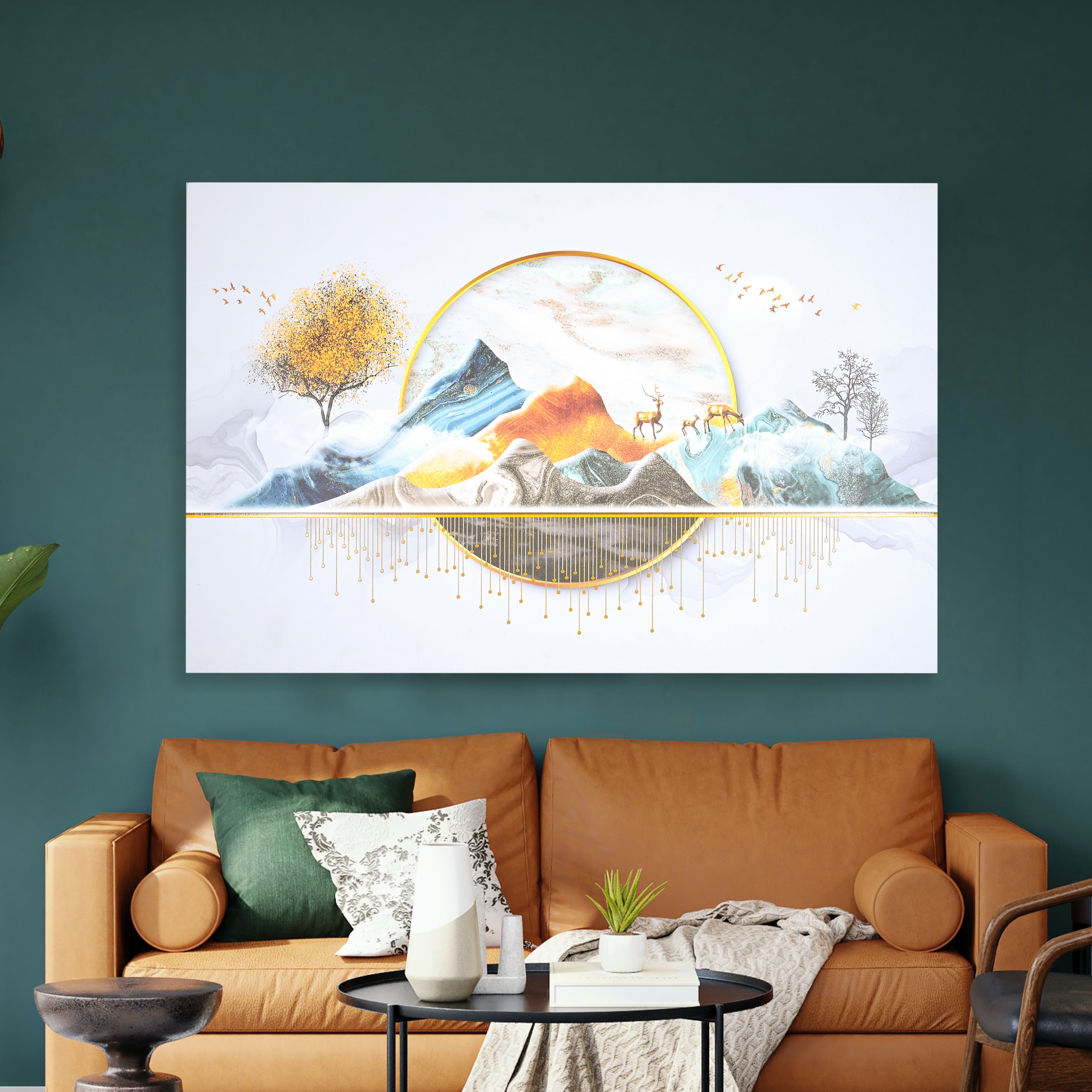 Wall Painting Art Modern Abstract Landscape Canvas Painting Wall Art Posters