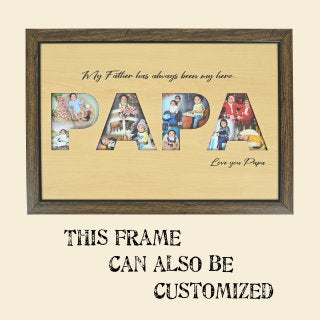 Wooden Engraving Photo ( Custmise Photo Frame ) 35cm x 51cm