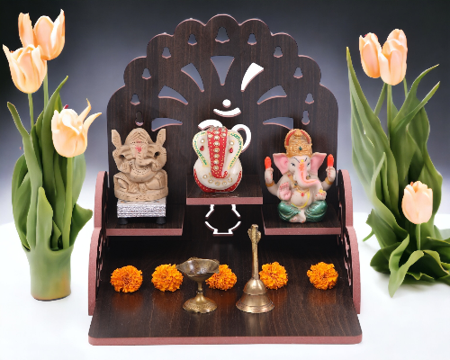 Wooden Handicraft Temple For Home and Office