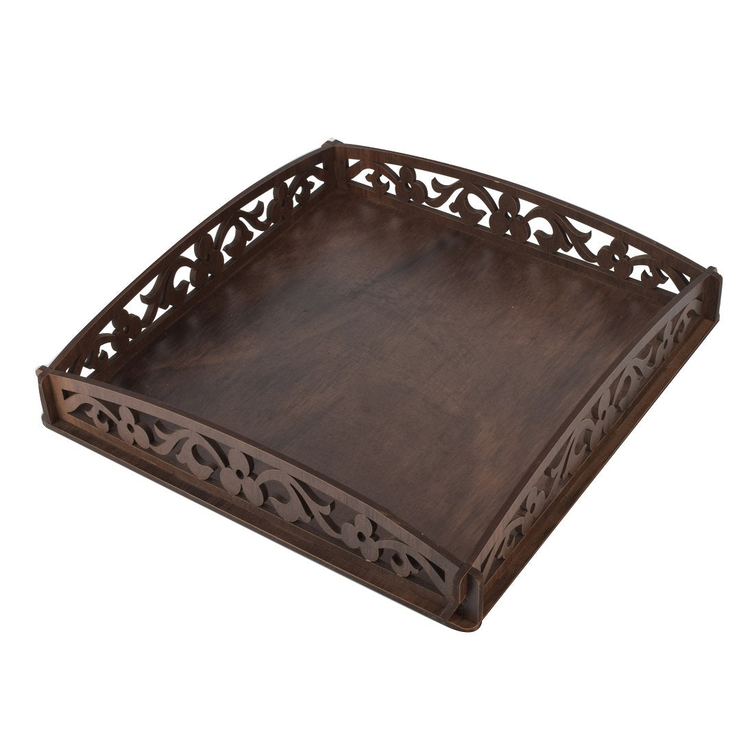 Wooden Serving Tray Rosewood,Wooden Tray and Platters,Rustic Nesting Trays