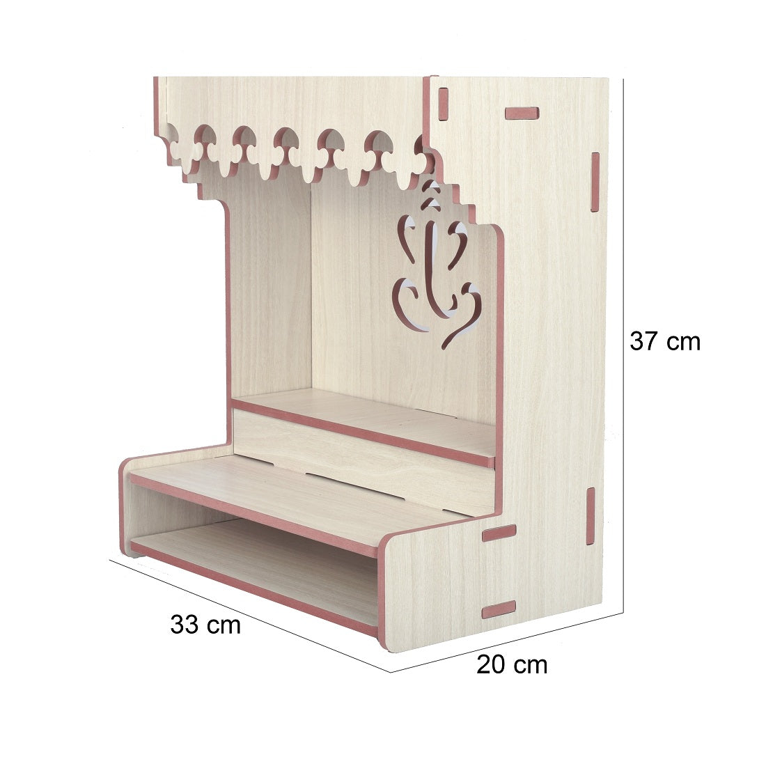 Beautiful Wooden Pooja Stand For Home, Temple For Home And Office/ Puja Mandir For Home And Office Wall With Led Light