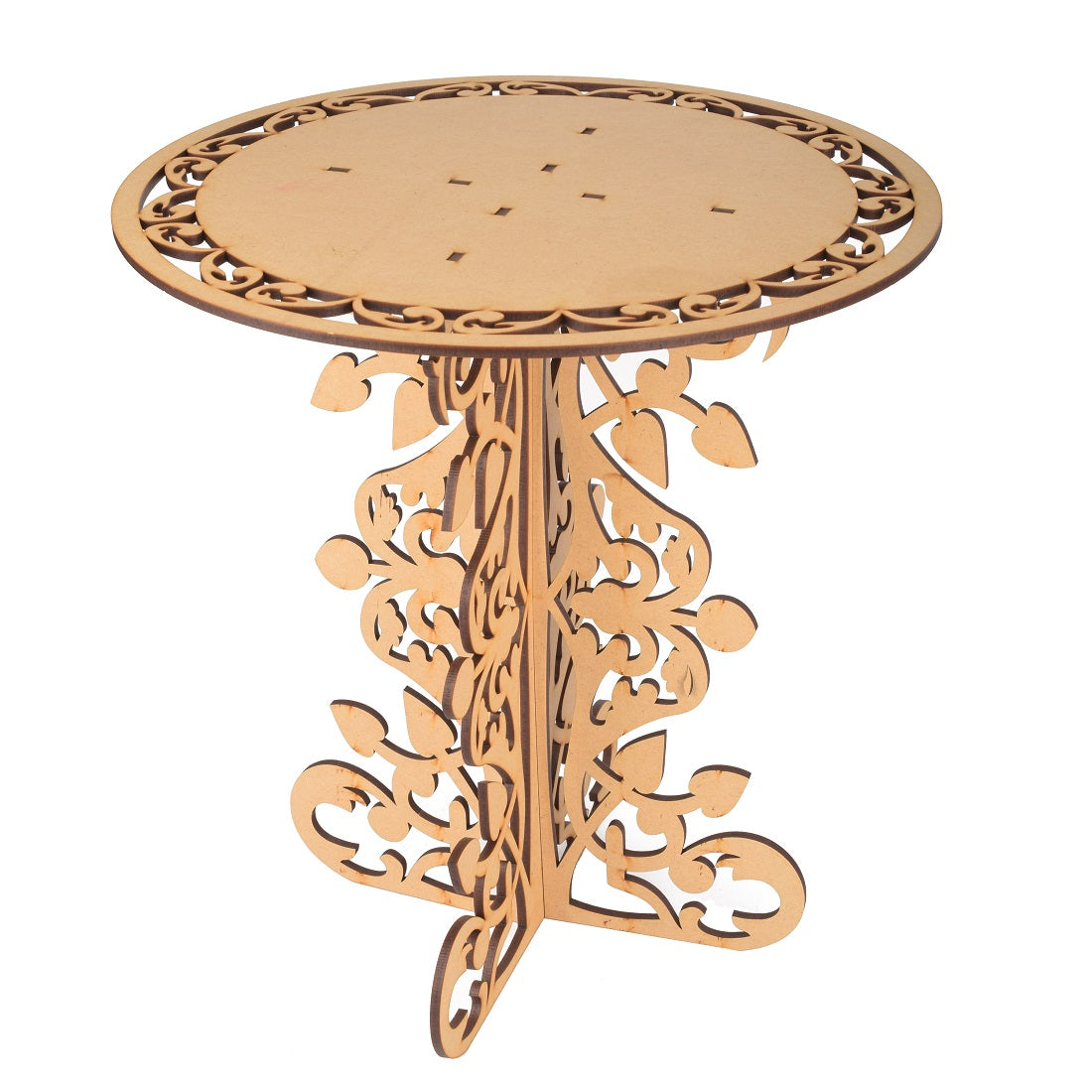 Wooden Cake Stand, Wooden Cupcake Stands Pedestal Cake Display Stand Decoration Cake Stand for Dining Table