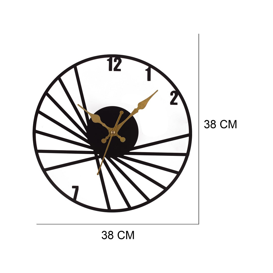 Handicraft Metal Wall Clock for Living Room