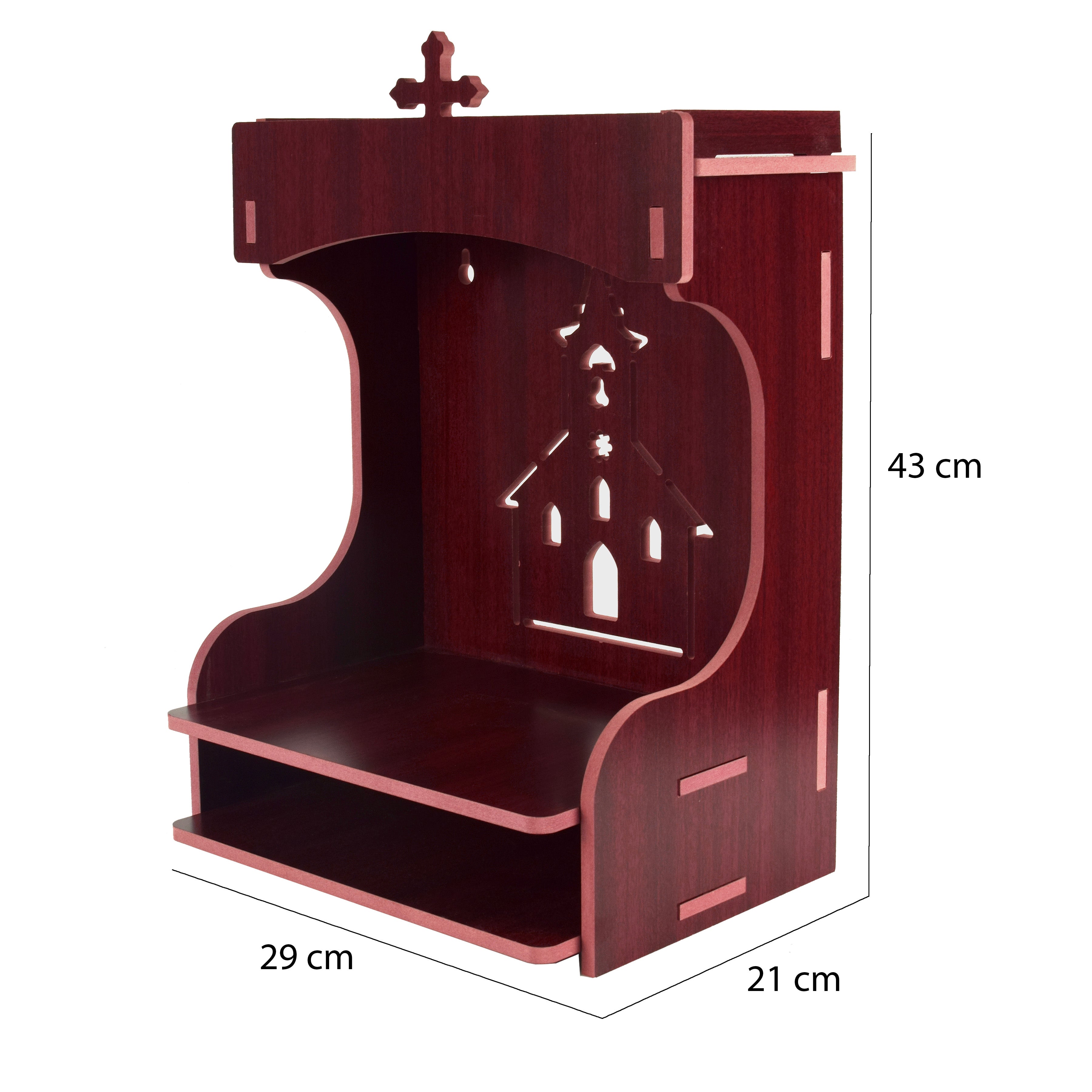 Christian Wooden Wall Hanging Temple for Home and Shop,Office and Home showpiece Temple