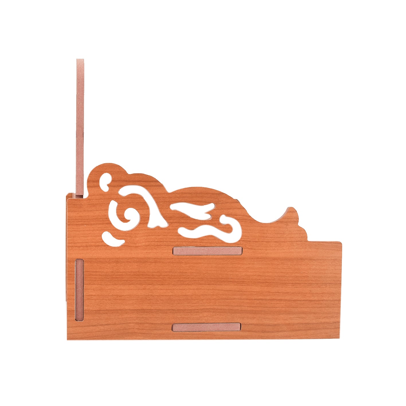 Decor Beautiful Wooden Temple with Acrylic Om Design