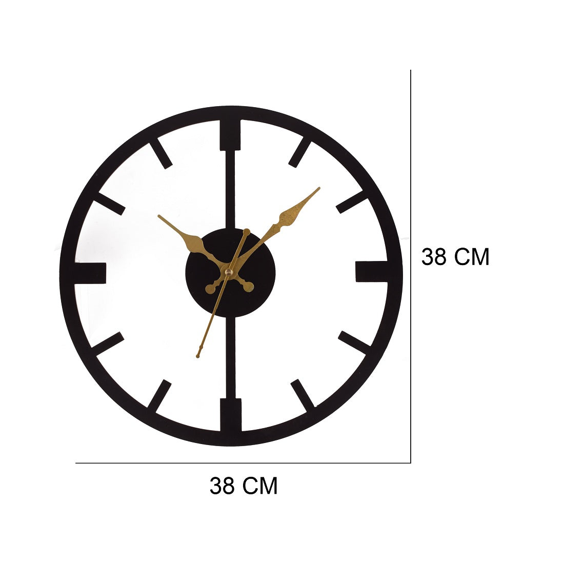 Handicraft Metal Wall Clock for Living Room