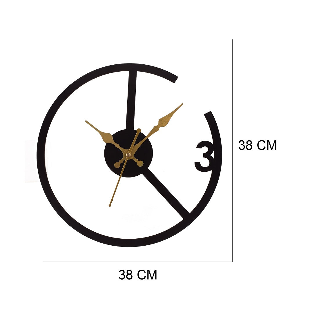 Handicraft Metal Wall Clock for Living Room