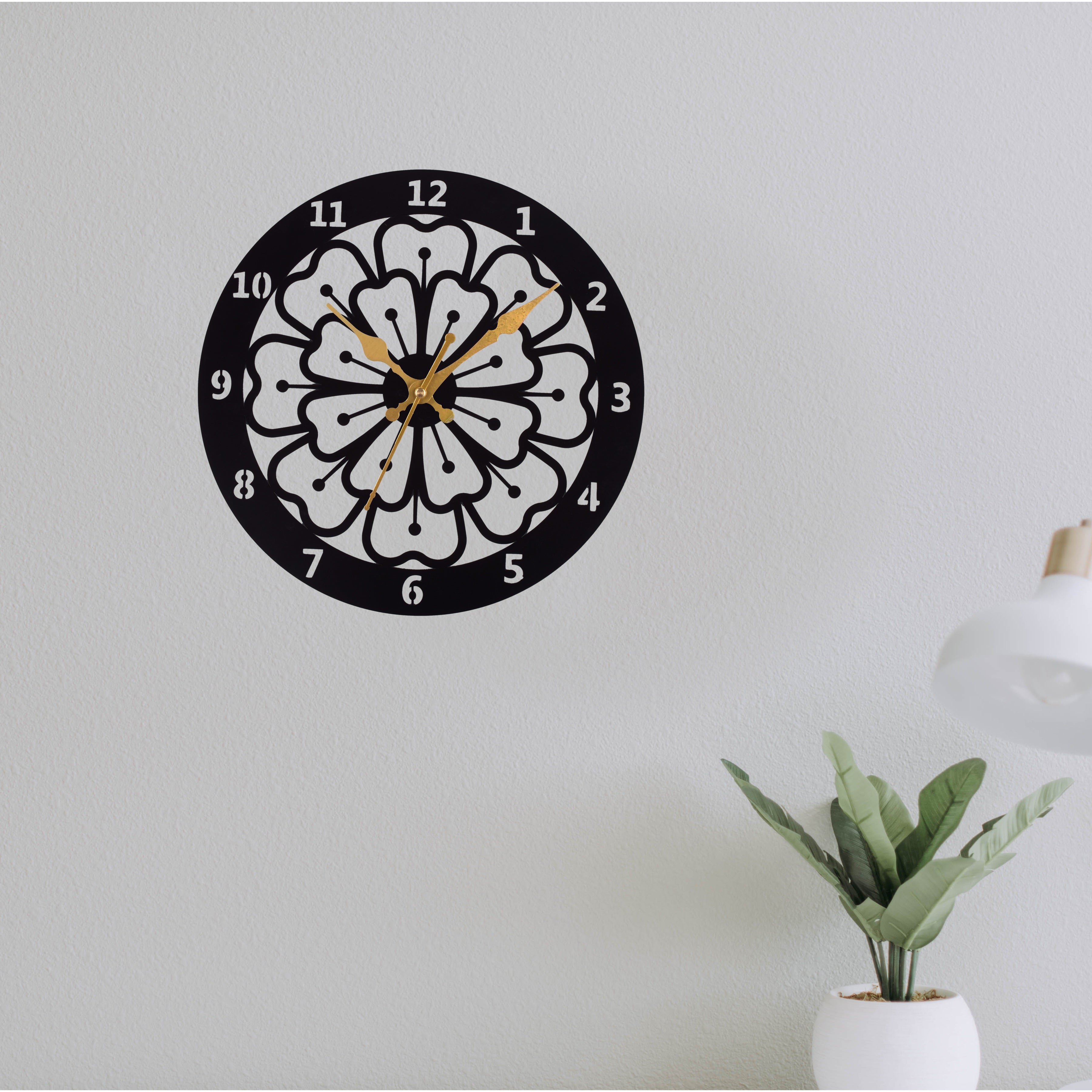 Metal Wall Clock for Living Room, Bedroom, Office, Kitchen, Home and Hall