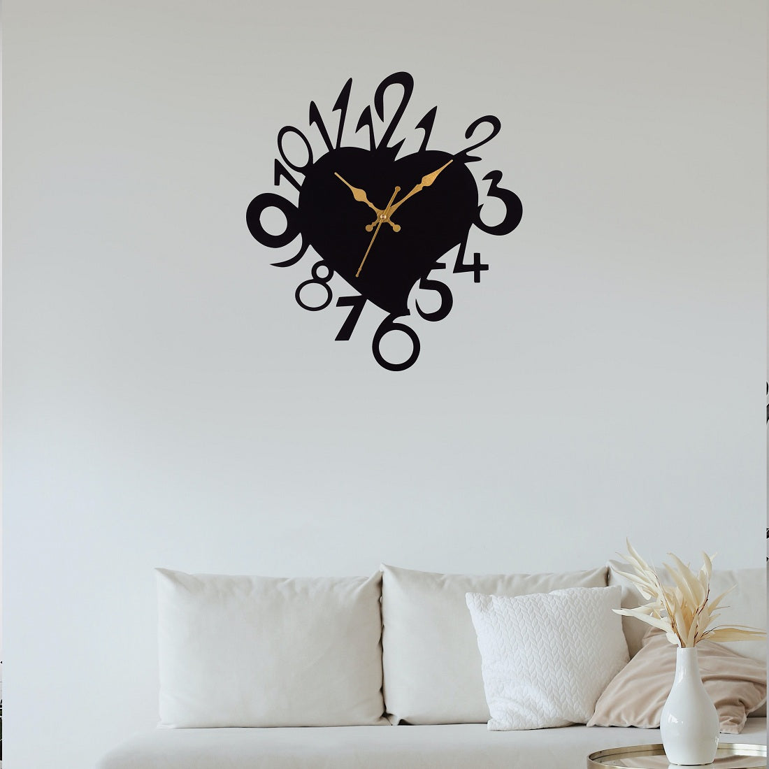 Metal Wall Clock for Living Room, Bedroom, Office, Kitchen, Home and Hall