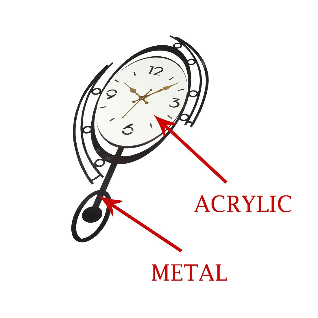 Metal Wall Clock