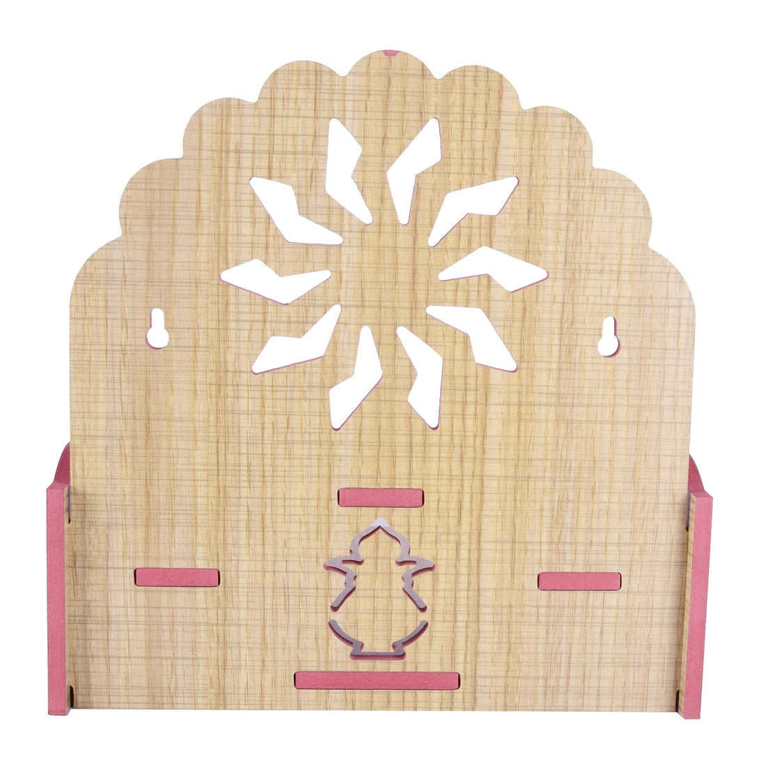 Handmade Beautiful Wooden Temple, Wall Hanging and Table Top Home Mandir Temple