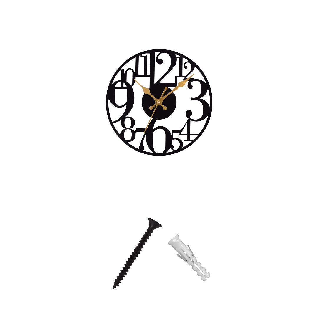 Metal Wall Clock for Living Room, Bedroom, Office, Kitchen, Home and Hall