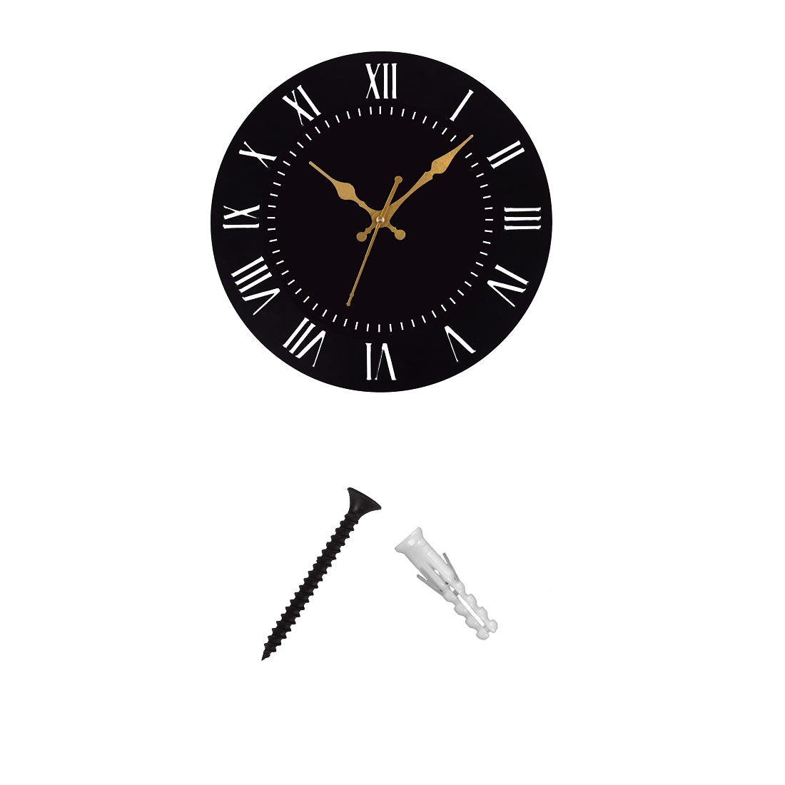 Metal Wall Clock for Living Room, Bedroom, Office, Kitchen, Home and Hall