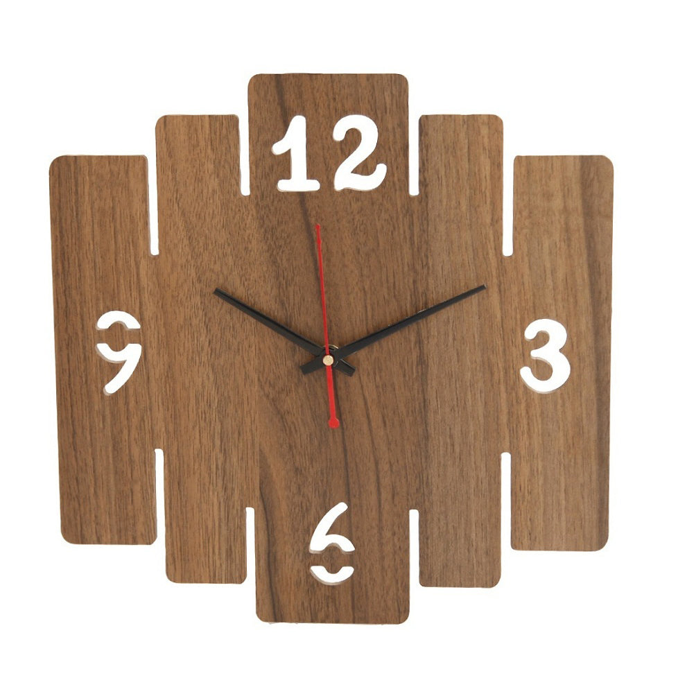 Wooden Wall Clock Silent Non-Ticking for Home and Office Living Room Hall Bedroom Stylish Wall Clock