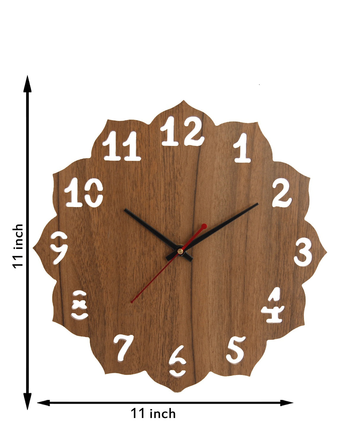 Wooden Wood Carving Wall Clock for Home, Hall, Bedroom, Living Room & Office