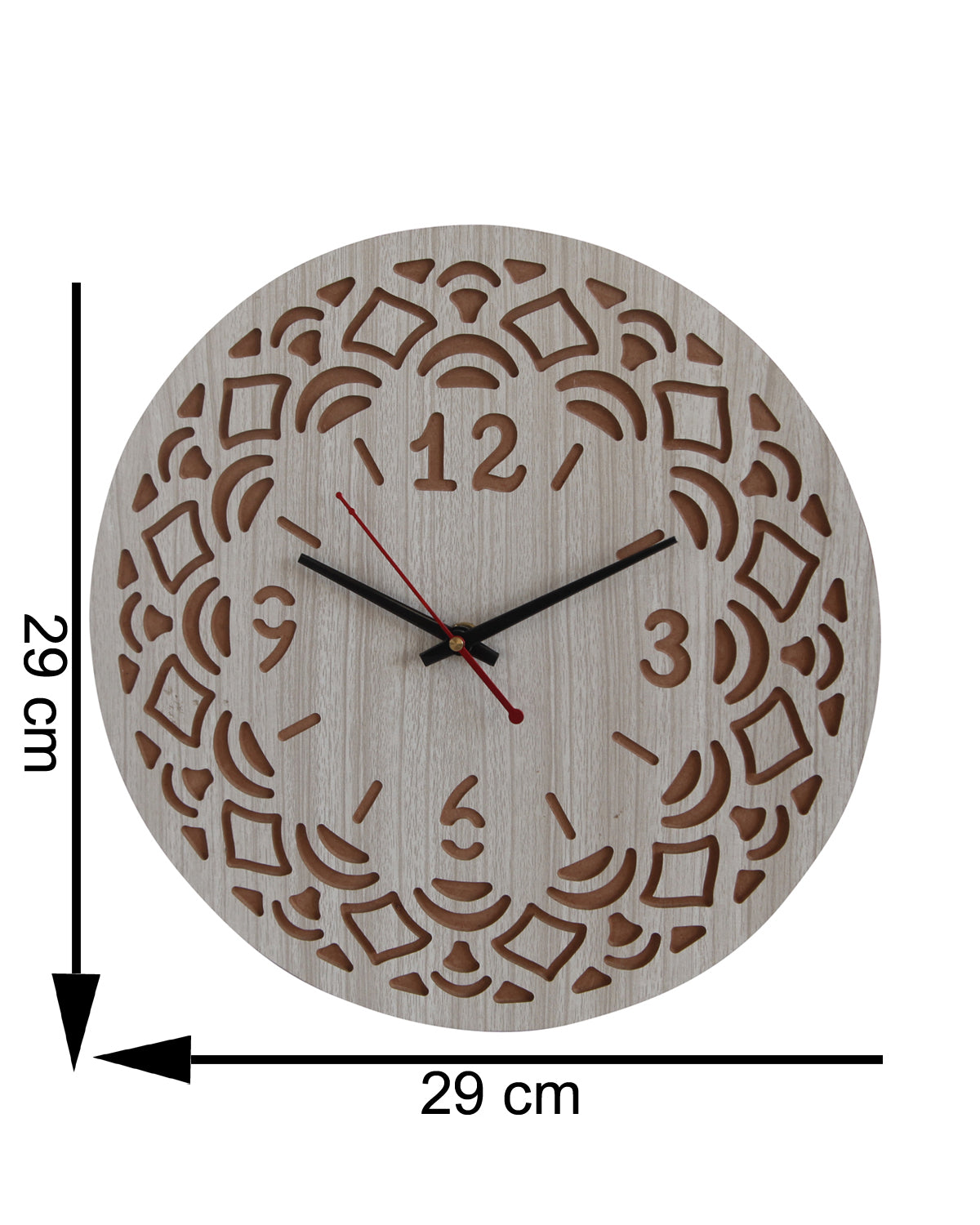 Wooden Wall Clock Silent Non-Ticking for Home and Office Living Room Hall Bedroom Stylish Wall Clock