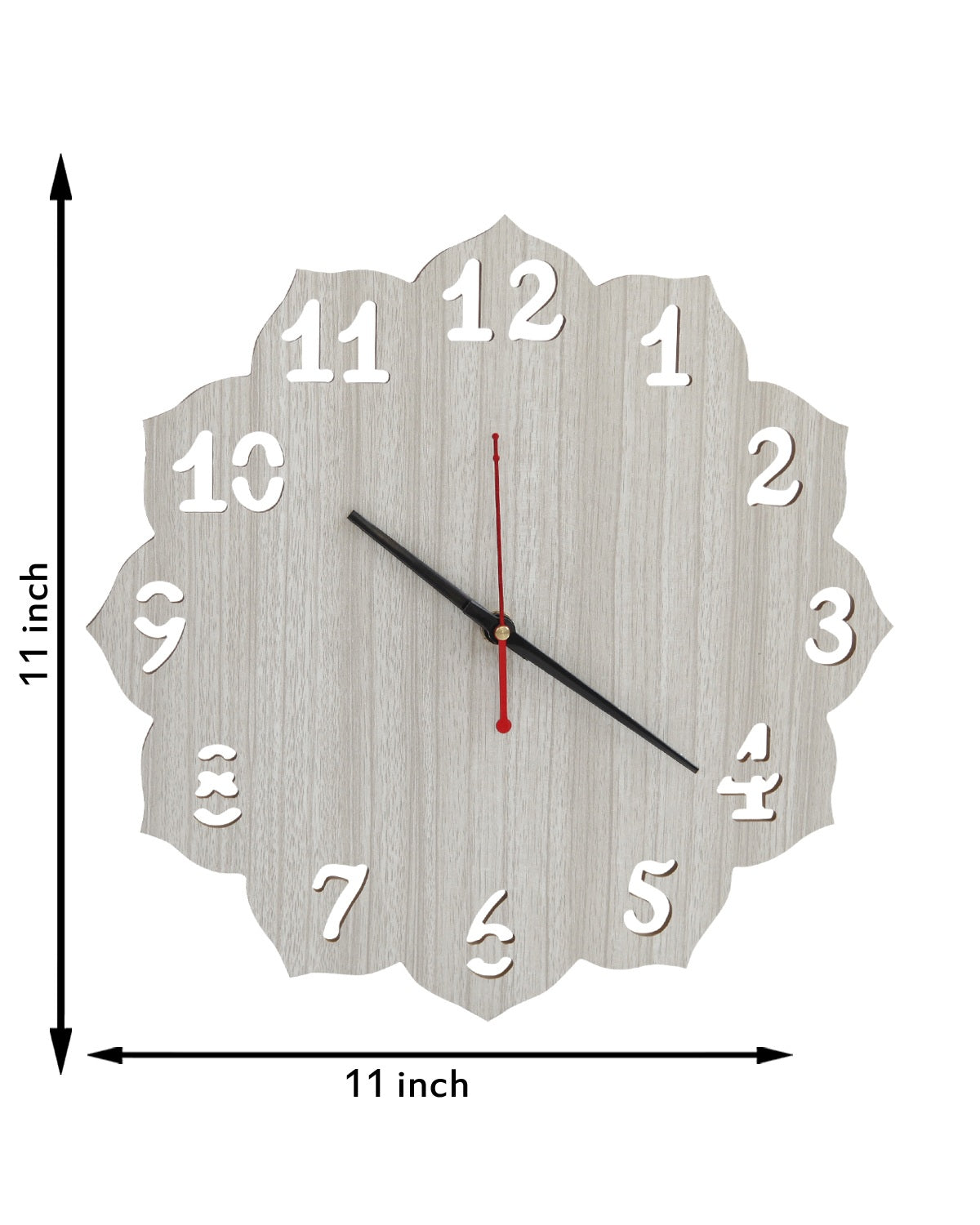 Wooden Wood Carving Wall Clock for Home, Hall, Bedroom, Living Room & Office