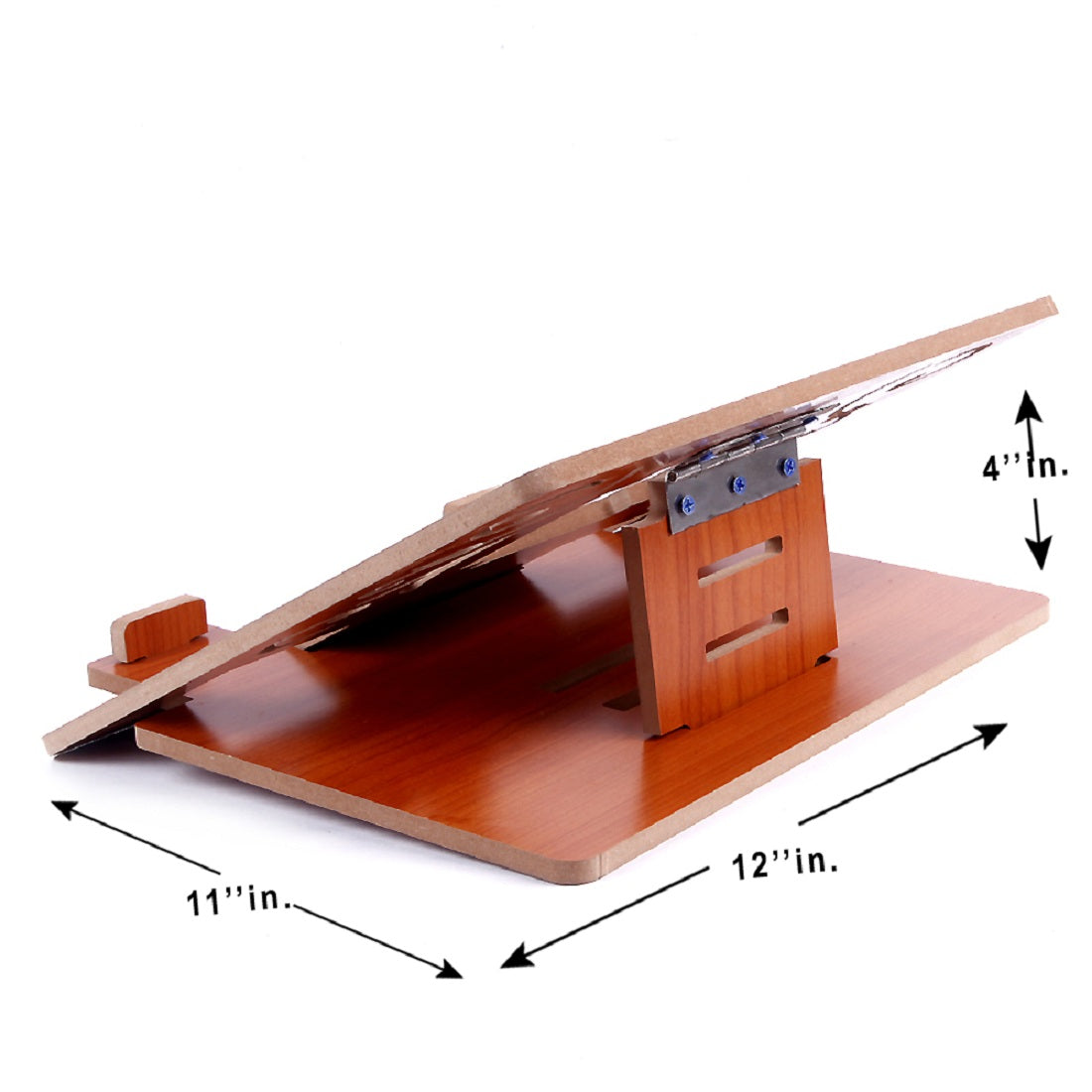 Portable Detachable Ultra Slim Wooden Laptop Stand for Desk Portable Wooden Laptop Stand with Adjustable Height Ventilated Adjustable Laptop Foldable Laptop Stand