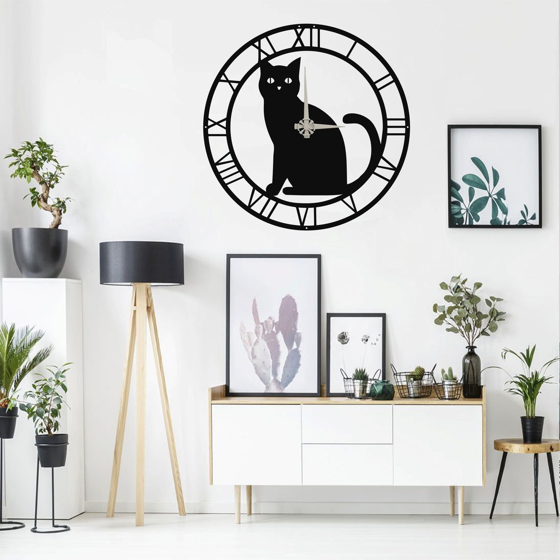 Handicraft Metal Wall Clock for Living Room