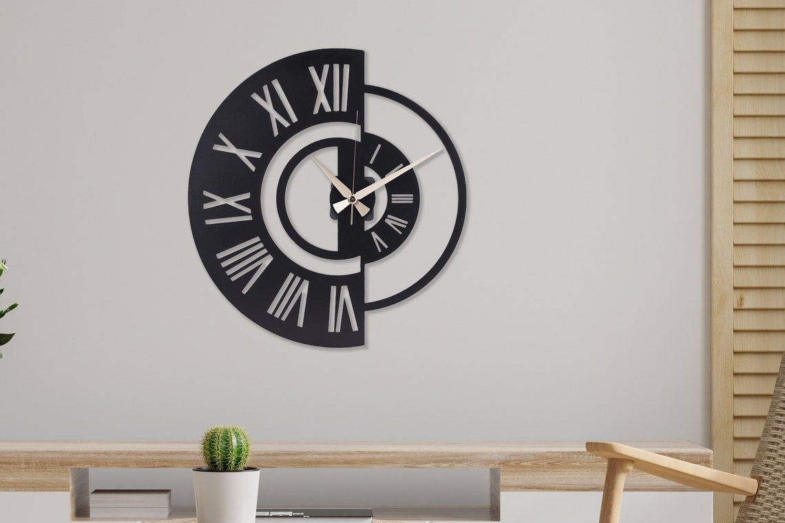 Handicraft Metal Wall Clock for Living Room