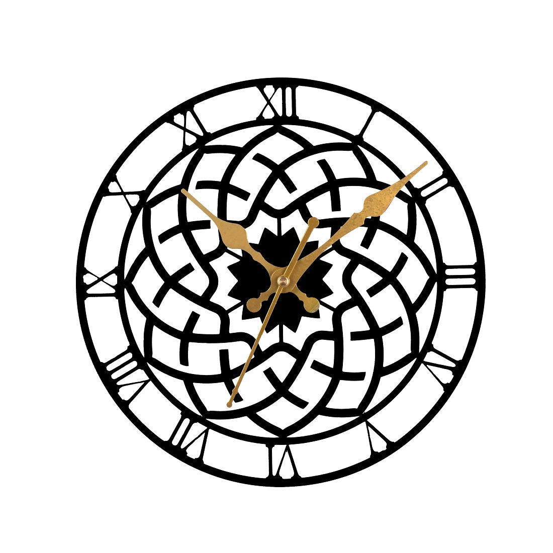 Metal Wall Clock for Living Room, Bedroom, Office, Kitchen, Home and Hall