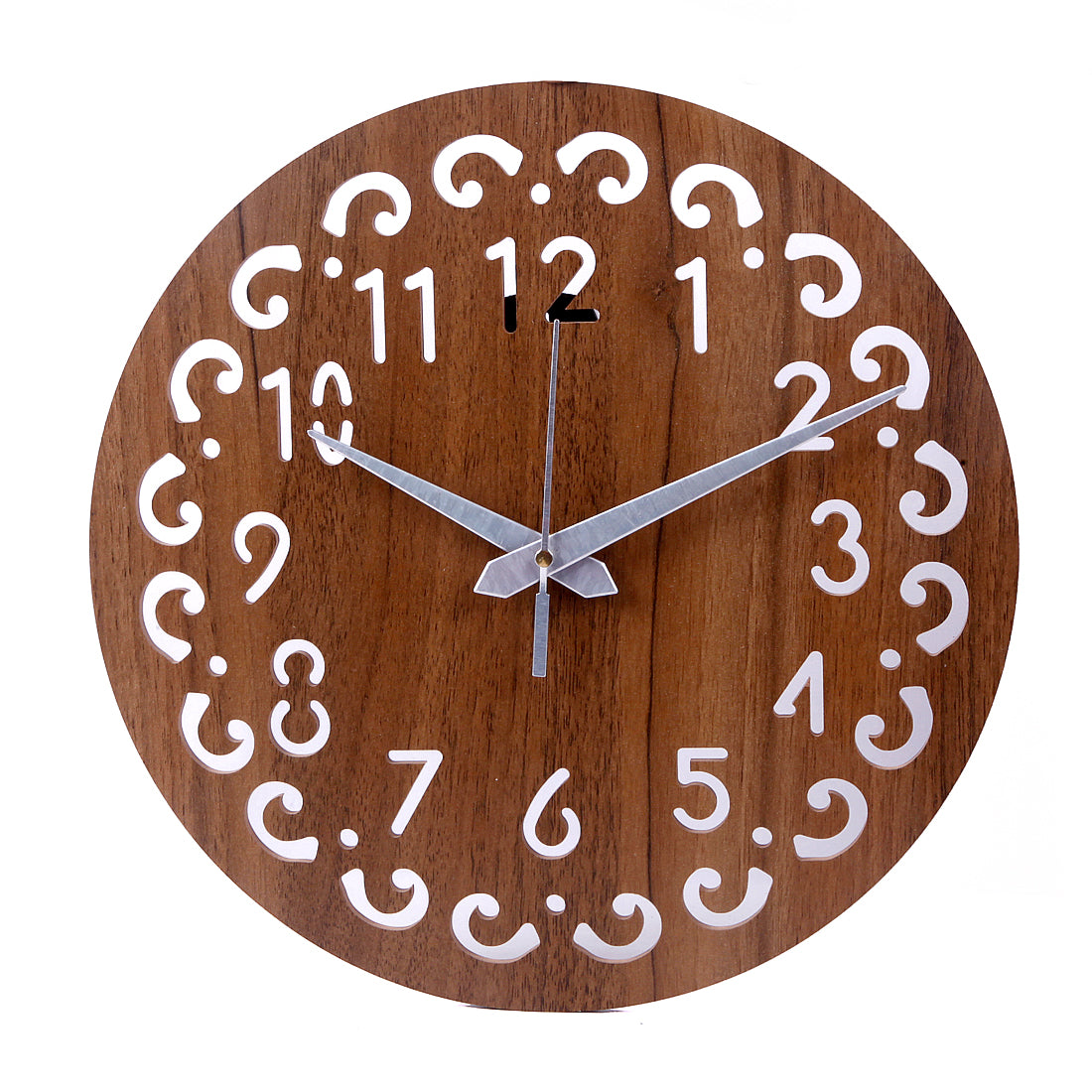 Wooden Wood Carving Wall Clock for Home, Hall, Bedroom, Living Room & Office