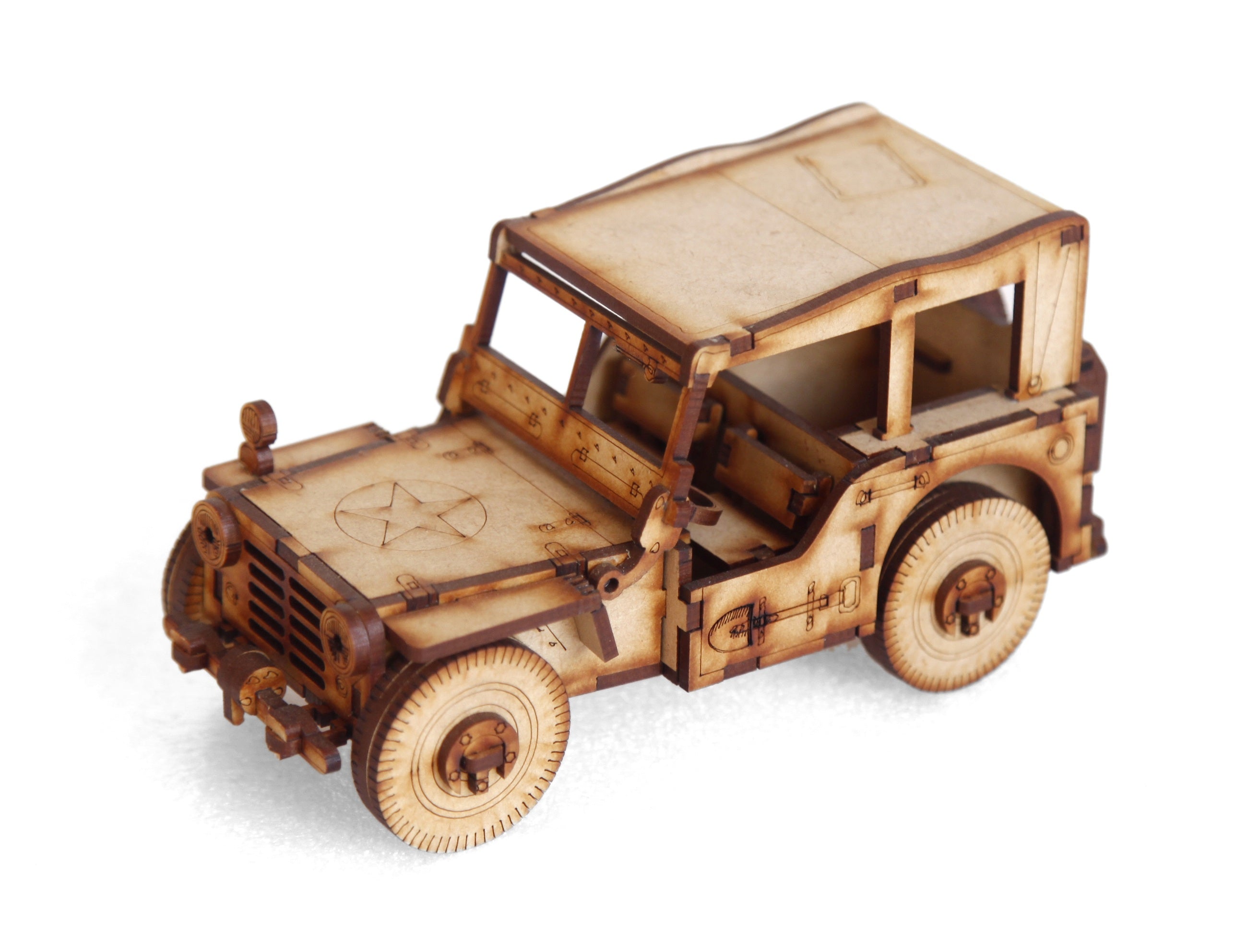 Classic Wooden Car Showpiece for Kids Toy, Home Decoration, Function Gift Hand Carved Wooden Jeep Toy, Perfect Home Decor Showpiece