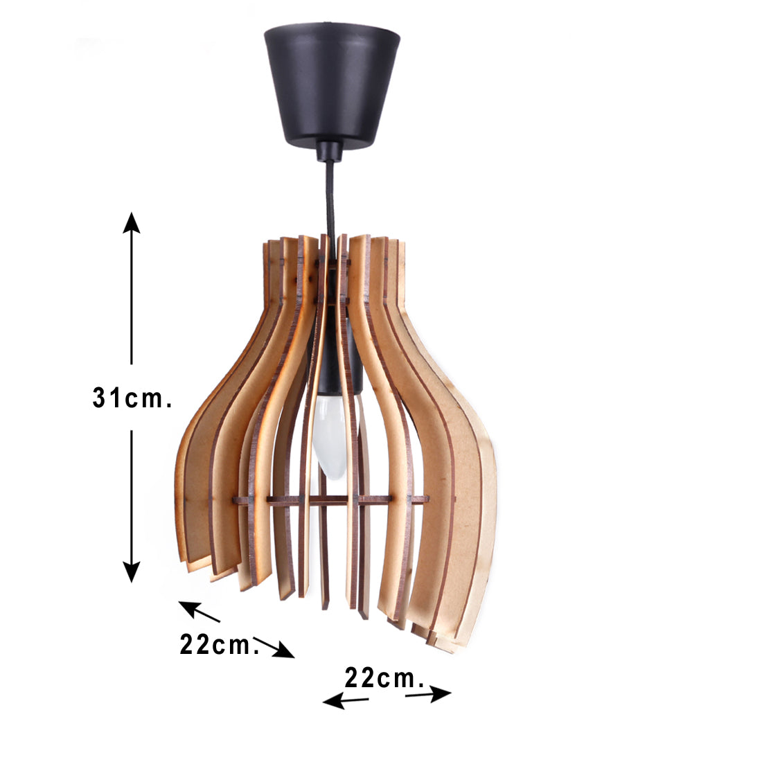 Wood Ceiling Pendant Light, Modern Chandeliers Hanging Lights