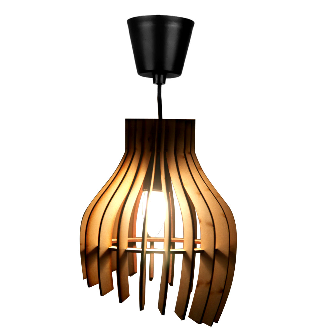 Wood Ceiling Pendant Light, Modern Chandeliers Hanging Lights