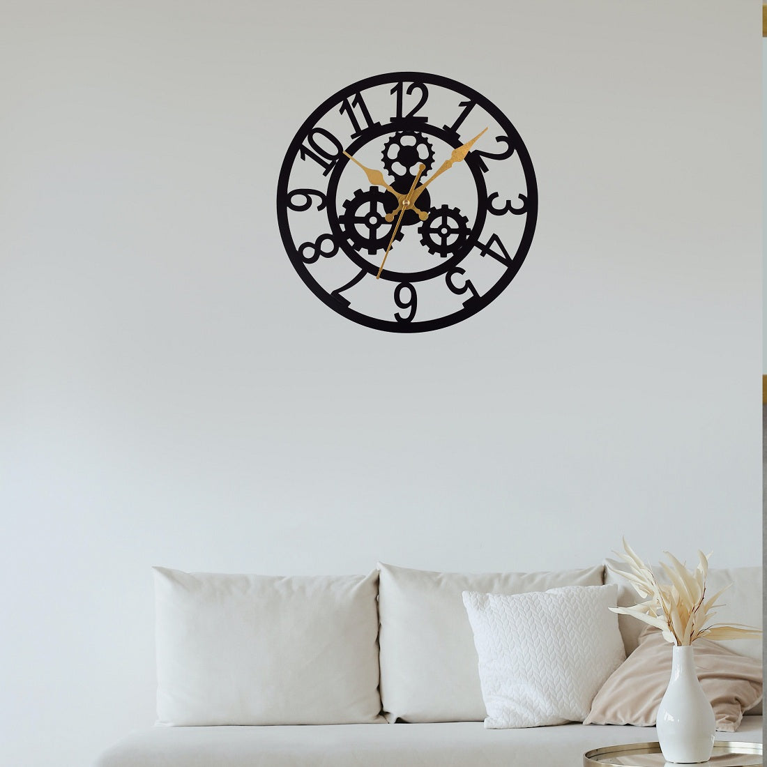 Metal wall clock for home or office, best for gift