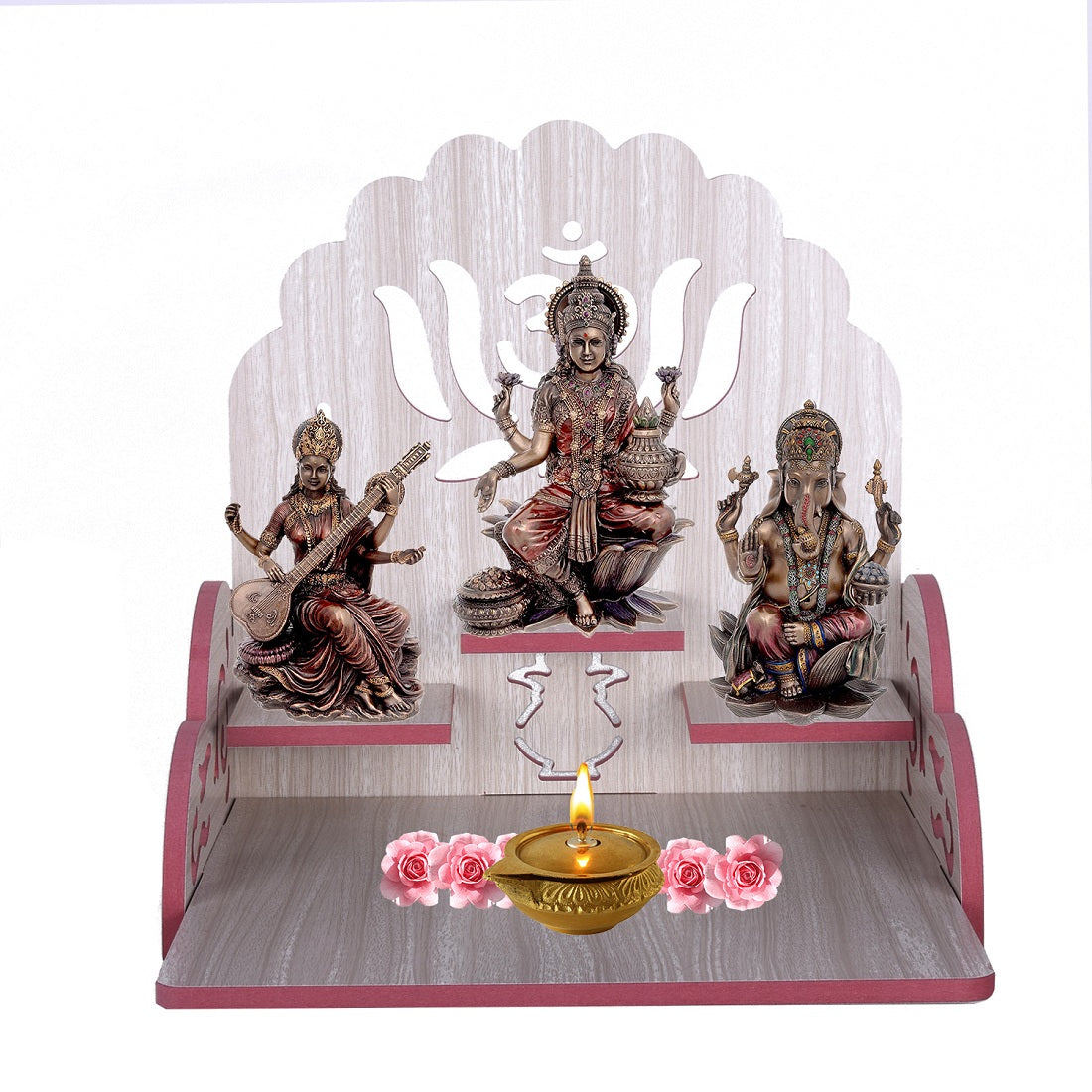 Wooden Ganesha Design Small Temple