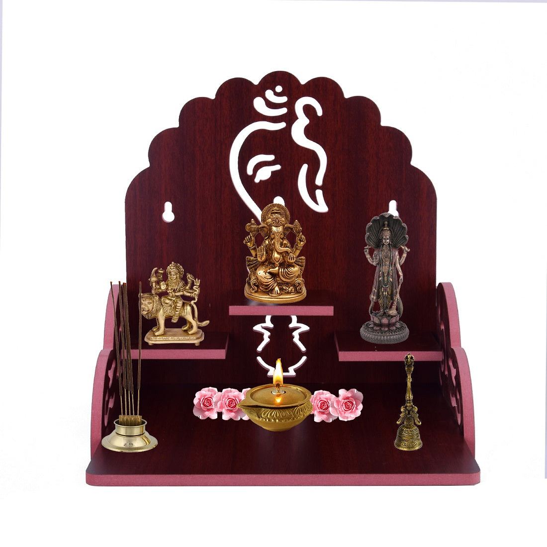 Wooden Ganesha Design Small Temple