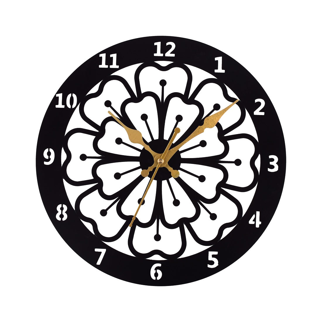 Metal Wall Clock for Living Room, Bedroom, Office, Kitchen, Home and Hall